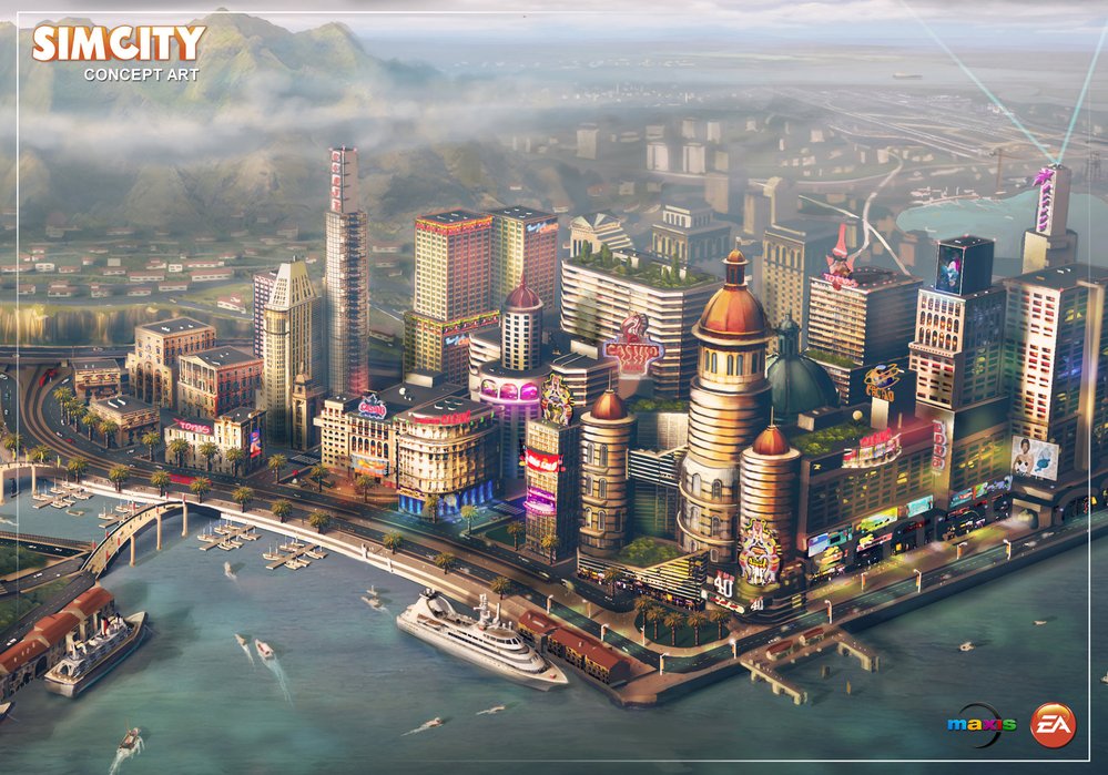 V nových SimCity můžete svá města specializovat. Jedno může být studentské městečko, jiné zase druhé Las Vegas