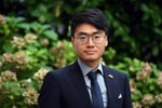 Hongkongský prodemokratický aktivista Simon Cheng, který na pozvání radnice Prahy 3 přiletěl do České republiky. (16. září 2021)