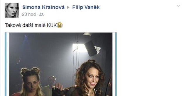 Simona se na Facebooku opřela do Agáty Prachařové.
