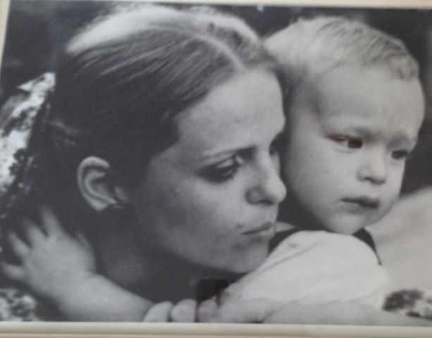 Karel Vágner se svou maminkou Želmírou