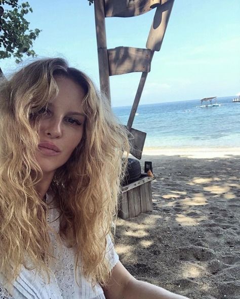 Simona Krainová na dovolené na Bali.