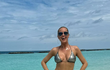 Modelka Simona Krainová na dovolené na Maledivách. 
