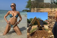 Sexy Krainová našetřila a… Staví si svůj další sen v Karibiku