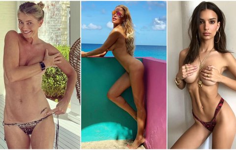 Fotogalerie: Celebrity, které se rády ukazují nahé na Instagramu