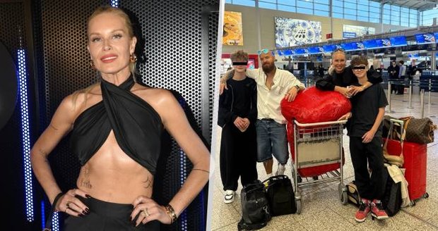 Simona Krainová vyrazila na letiště.