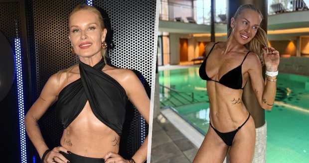 Simona Krainová se pochlubila luxusní postavou.