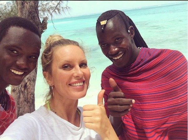 Simona Krainová na dovolené na Zanzibaru