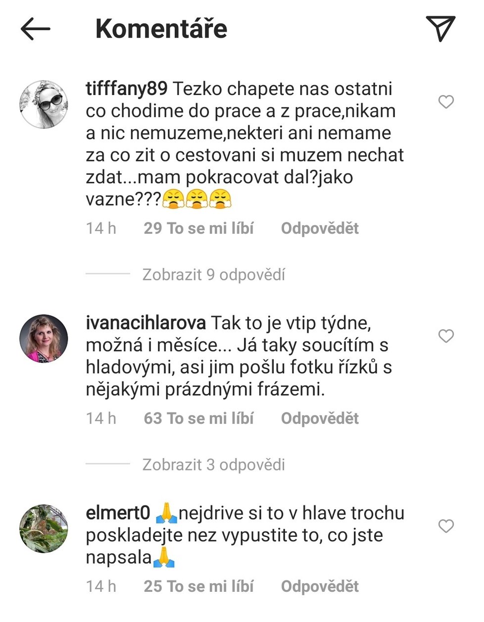 Simona Krainová se za svá slova dočkala kritiky...