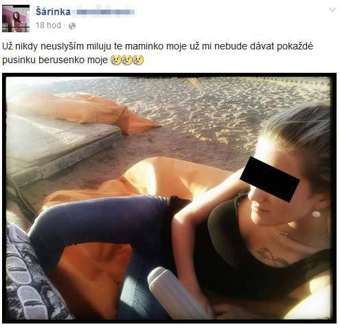 Maminka Simonky truchlí a na Facebooku vzpomíná na zesnulou dcerku.