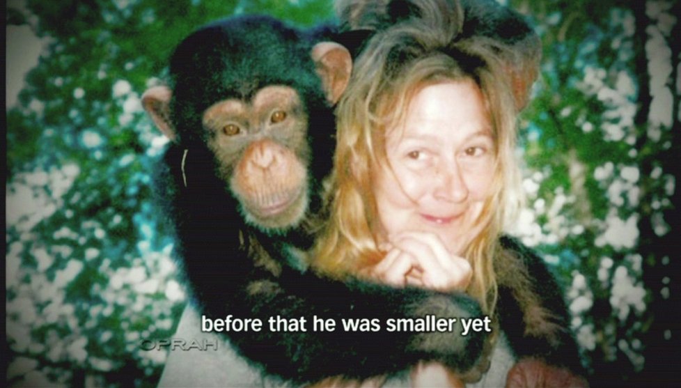 Před útokem šimpanze byla Charla úplně normální a mohla se smát