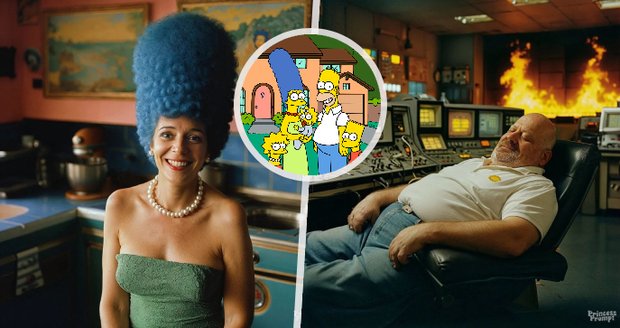 Simpsonovi jako hraný seriál? AI přivedla k životu populární rodinku i jejich sousedy