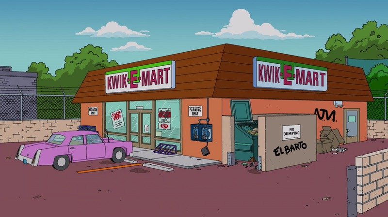 Kwik-E-Mart v Jižní Karolíně vypadá jako ten opravdový. Tedy animovaný.