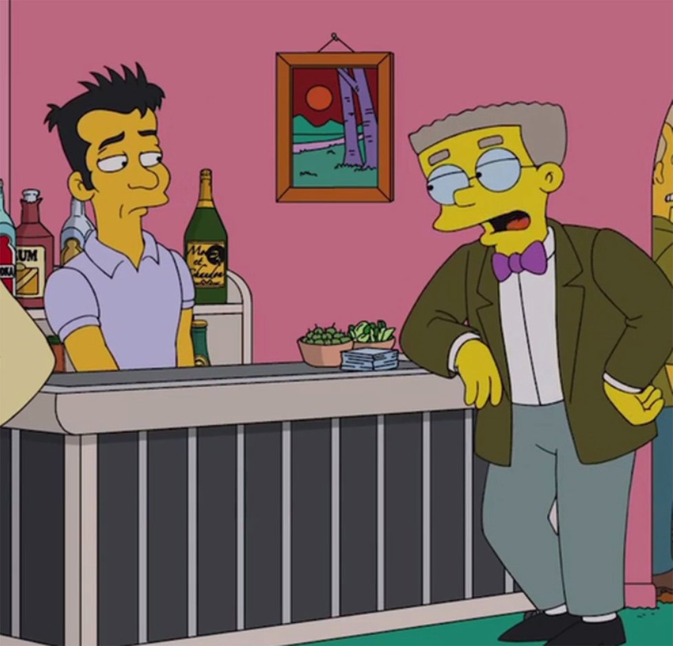 Smithers a jeho nový přítel - barman Julio