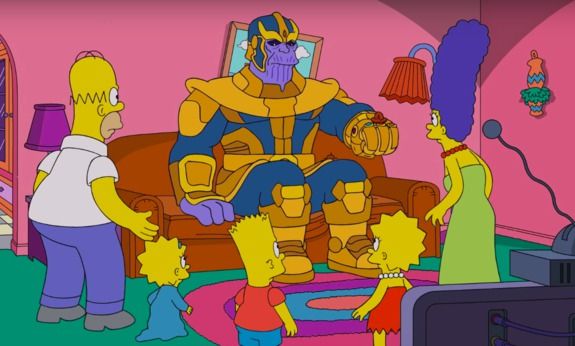 Thanos zopakoval svůj nemilosrdný mistrovský kousek z Avengers: Infinity War a vymazal většinu Simpsonových