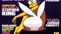 Marge Simpsonová se stala první kreslenou ženou na obálce časopisu Playboy. Ve stejné poloze se zde nechala v roce 1971 vyfotit první Afroameričanka Darine Sternová.