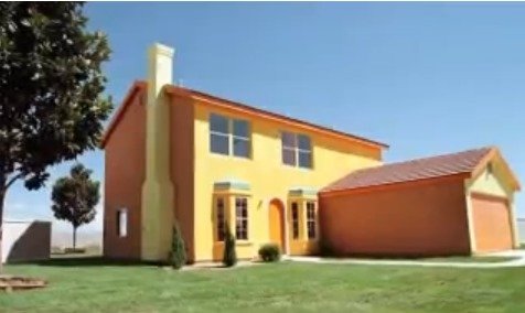Přesná replika domu Simpsonových leží v americké Nevadě.