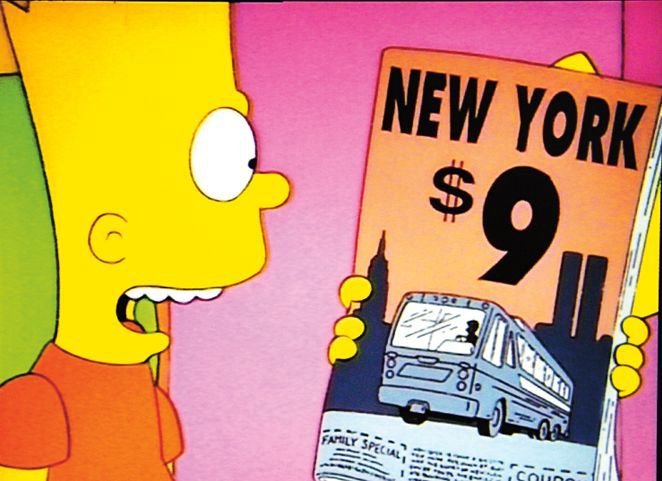 Do New Yorku se Simpsonovi dostali nedobrovolně