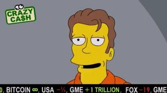 Bitcoin je na vrcholu a zajímá již i animované Simpsonovy