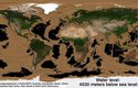 Simulace Země při poklesu vody o 4530 metrů