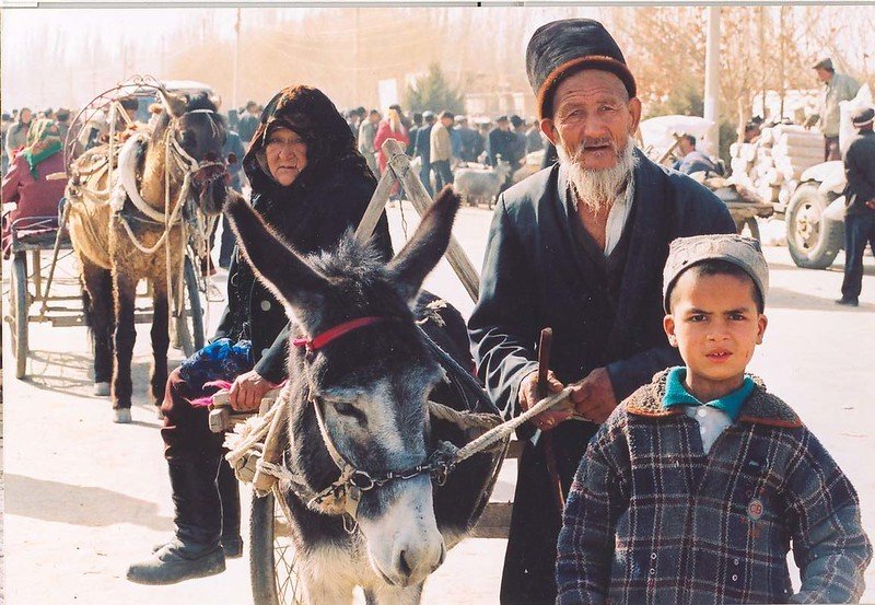 Ujguři v Sin-ťiangu.