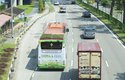 První autobusy s trávou na střeše začaly jezdit v Singapuru