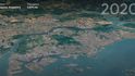 Takhle vypadal Singapur na Google Earth loni.