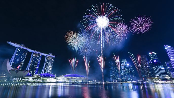 Oslavy příchodu nového roku v Singapuru Oslavy příchodu nového roku v Singapuru