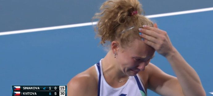 Kateřina Siniaková v Melbourne psychicky neunsela výprask od krajanky Petry Kvitové