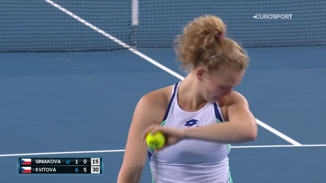 Kateřina Siniaková v Melbourne psychicky neunsela výprask od krajanky Petry Kvitové