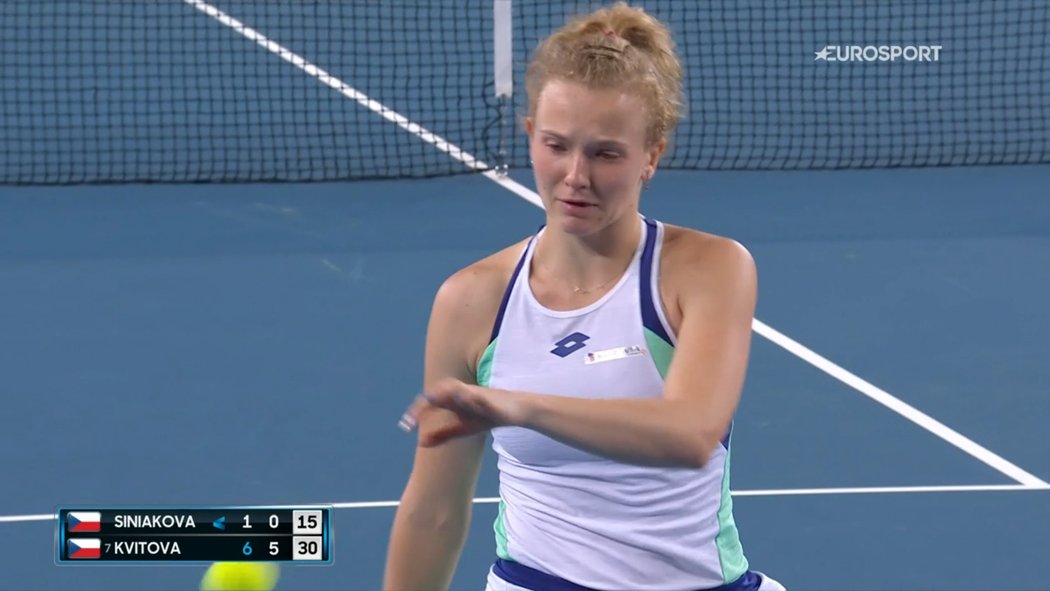 Kateřina Siniaková v Melbourne psychicky neunsela výprask od krajanky Petry Kvitové