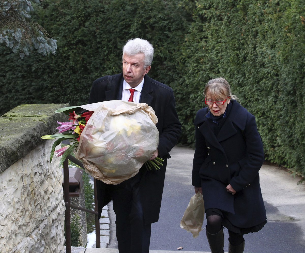 Pohřeb Bořka Šípka v pražském Motole.