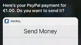 Jednodušší už to nebude. Siri umí platit přes PayPal, stačí říct komu a kolik
