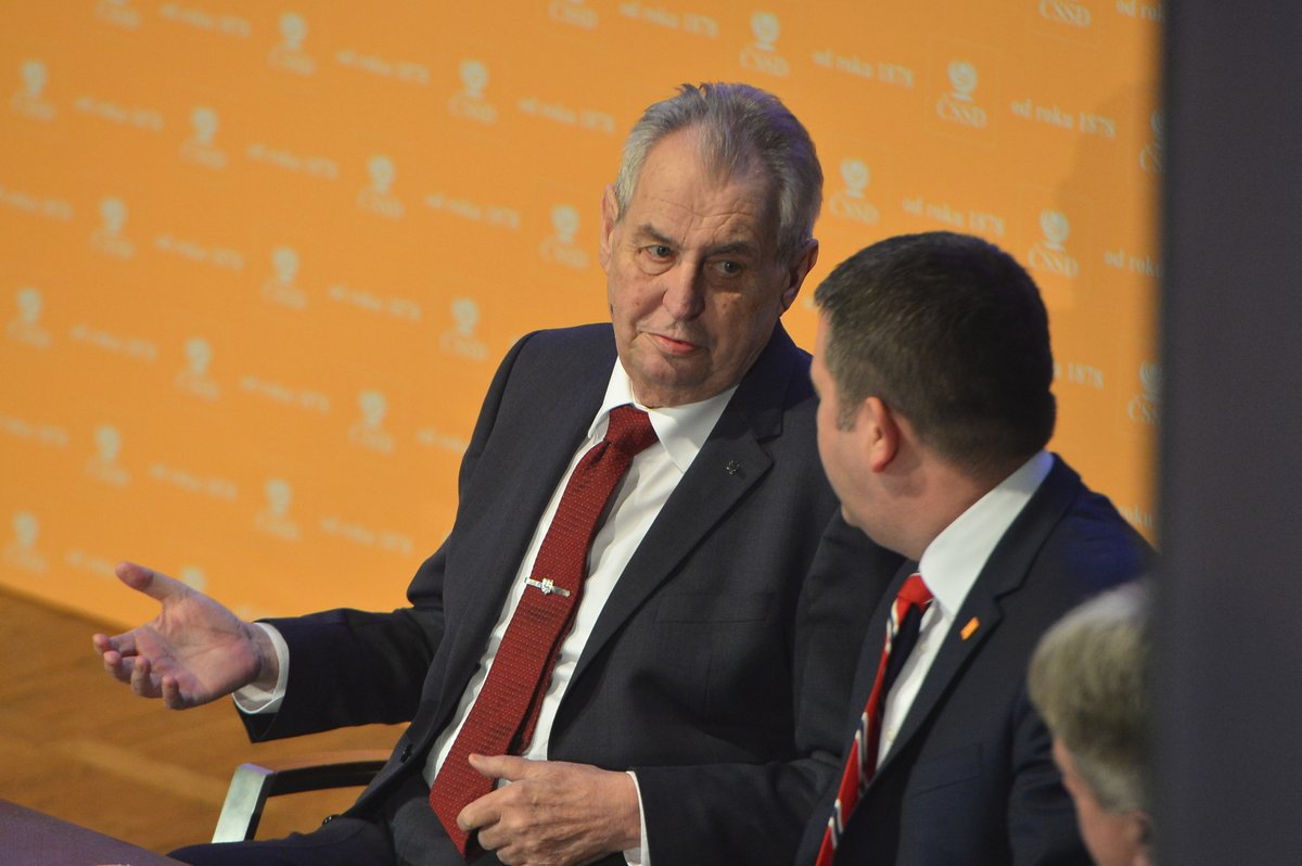 Miloš Zeman (74), prezident