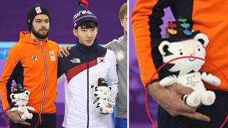 Skandál na olympiádě: Nizozemský rychlobruslař naštval Korejce, ukázal domácímu vítězi prostředníček