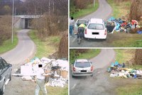 Fotopast nachytala neukázněné občany: Během 14 dní 14 lidí na černé skládce odhodilo odpad!