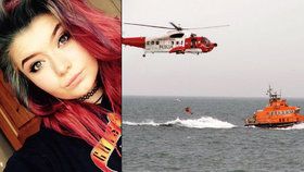 Dívku z vody zachraňovali vrtulníkem, ale utrhlo se s ní lano. Pád z dvanáctimetrové výšky nepřežila.