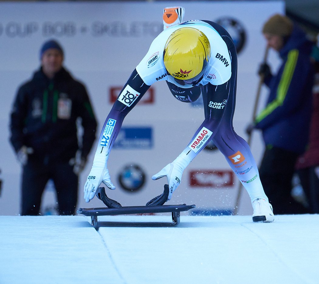 Česká skeletonistka Anna Fernstädt