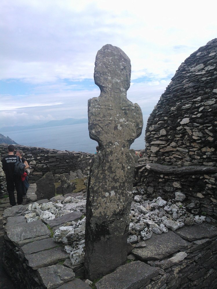 Zbytky kláštera z cca osmého století na ostrově Skellig Michael