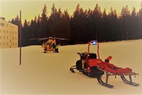 Chlapec (10) při lyžování na Zadově narazil do sloupu: Letěl pro něj vrtulník