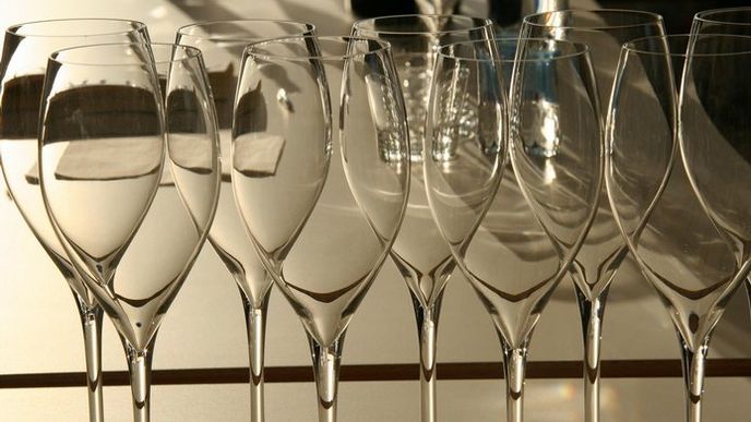 sklenky na šampaňské, ilustrační foto
