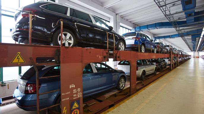 Vozy Škoda připravené na export