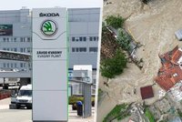 Škoda Auto pozastaví výrobu v Kvasinách. Kvůli ničivým povodním chybí ze Slovinska komponenty