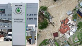 Škoda Auto v Kvasinách v pondělí pozastaví výrobu, chybí díly ze Slovinska, které zasáhly povodně.
