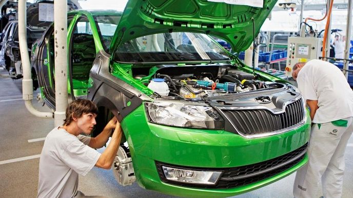 Škoda Auto zahájila 23. srpna v Mladé Boleslavi výrobu nové kompaktní limuzíny Rapid.