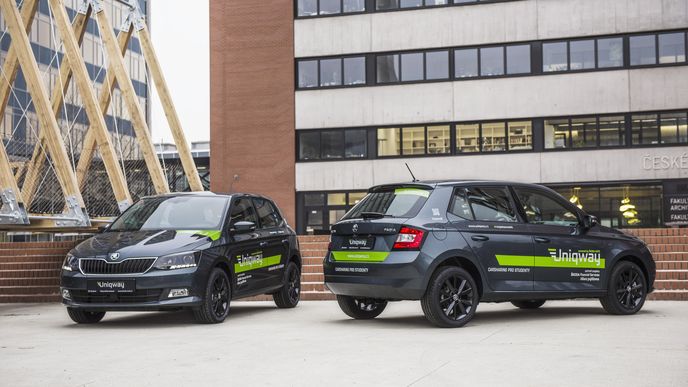 Studentský carsharing Škoda Auto Uniqway