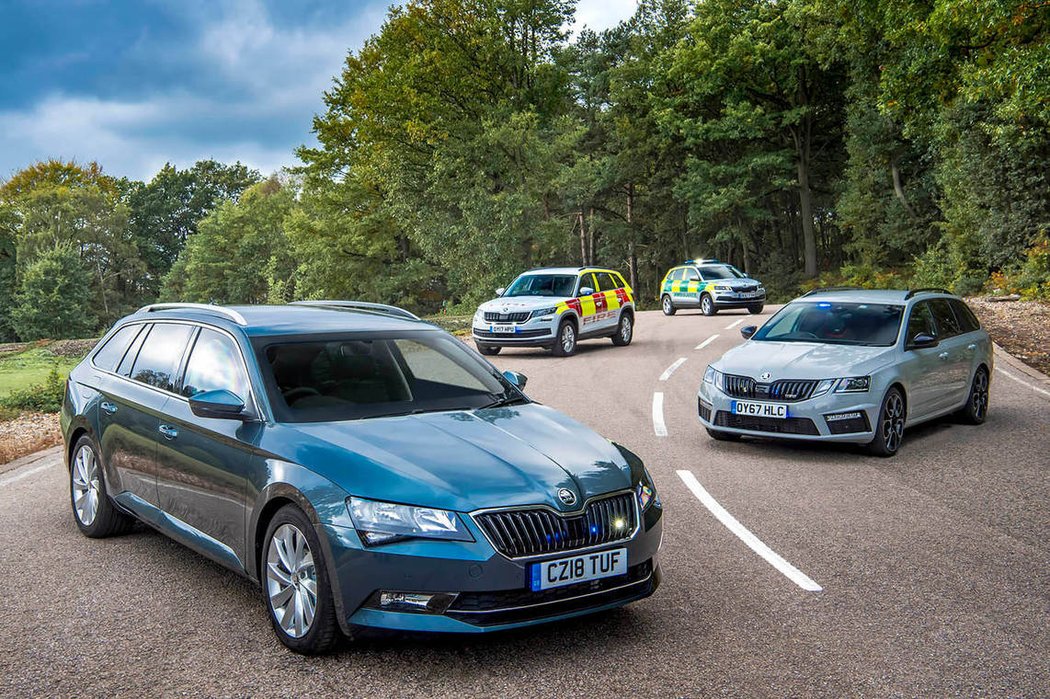 Vozy Škoda ve službách britských záchranných složek