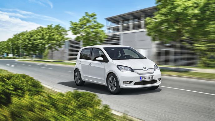 Škoda Citigo iV, historicky první sériově vyráběný a prodávaný elektromobil Škody