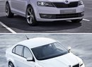 Škoda Rapid: studie 2011 vs. série 2012