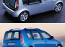 Škoda Roomster: studie 2003 vs. série 2006