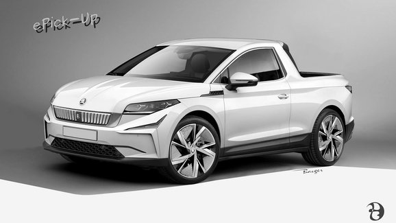 Elektrická Škoda Enyaq v nové karosářské verzi. Co říkáte na stylový pick-up?
